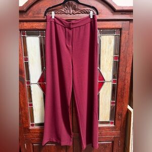 Nanette Lepore Deep Red Wide Leg Pants